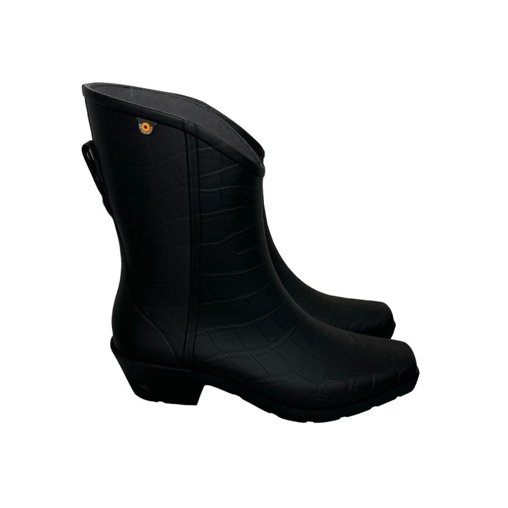 Bogs Jolene Mid‎ Rain Boot Western Black Waterproof 10